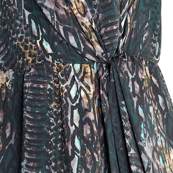 DKNYC Asymmetrical Printed Sleeveless Dress - Picture 2 of 8